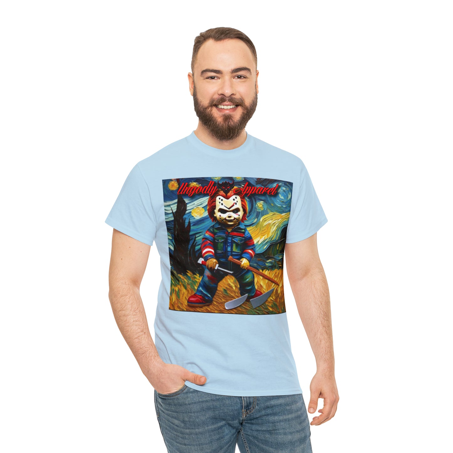 "Chucky/Jason Starry Night" T-Shirt