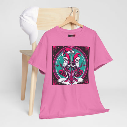 Colorful Holiday Elves Unisex Heavy Cotton Tee - Fun & Vibrant Design for Holidays