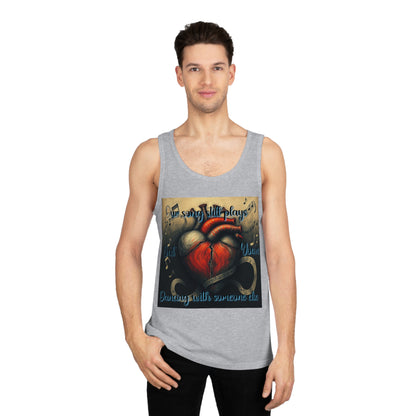 "Our Song Still Plays But You're Dancing with Someone Else" Heartfelt Song Plays Unisex Softstyle™ Tank Top - Perfect for Music Lovers