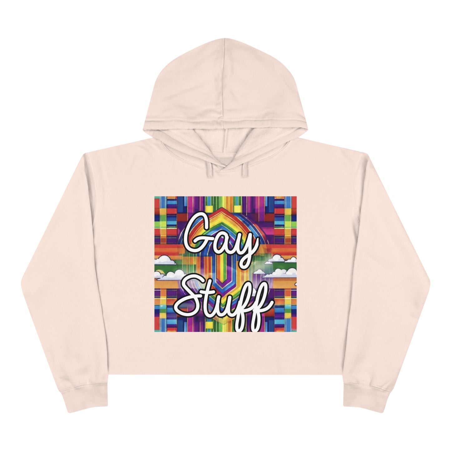 Women's "Gay Stuff" Crop Hoodie