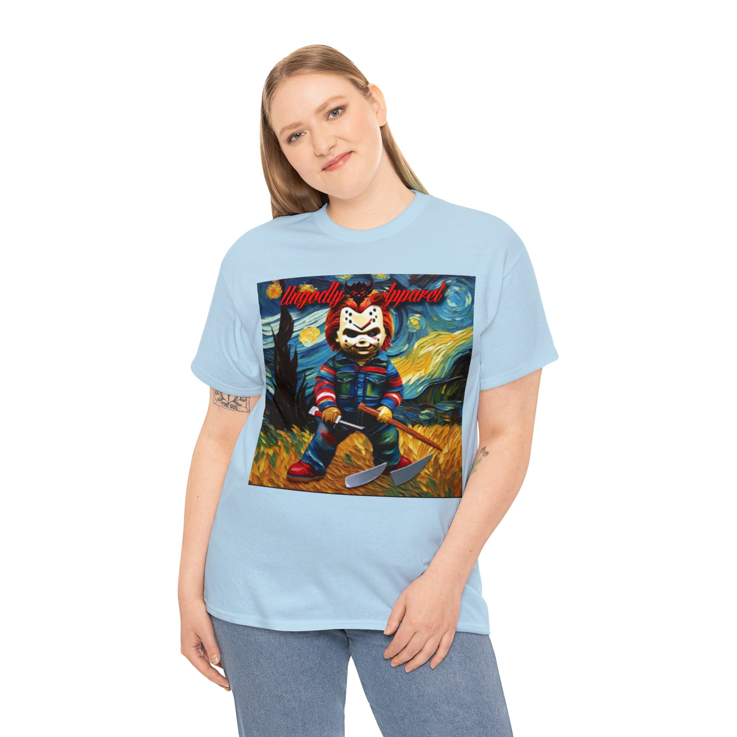 "Chucky/Jason Starry Night" T-Shirt