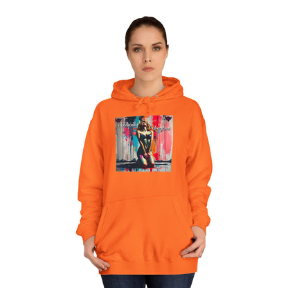 "Obediently Outrageous" Artistic Unisex College Hoodie - Unique Urban Design