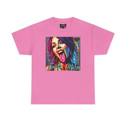 Colorful "Trouble Maker" Unisex Heavy Cotton Tee