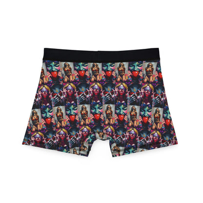 "Ungodly Kinks" Vibrant Graphic Men's Boxers - Colorful Style for Everyday Comfort