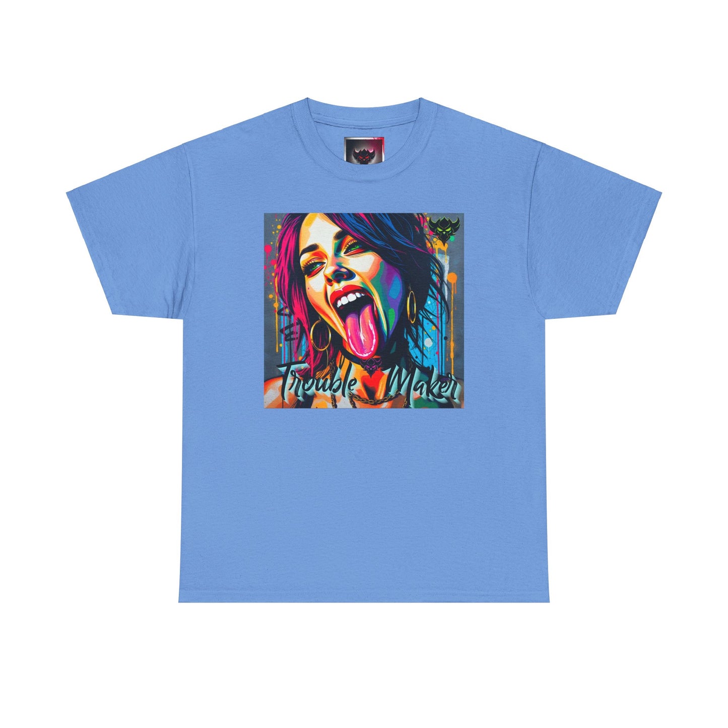 Colorful "Trouble Maker" Unisex Heavy Cotton Tee