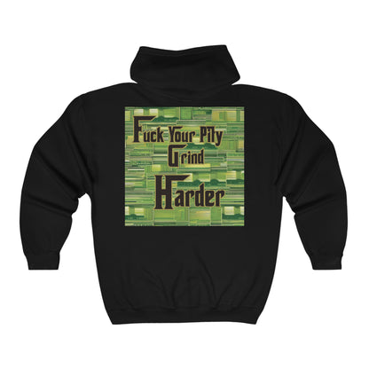 "Grind Harder" Full Zip Hoodie