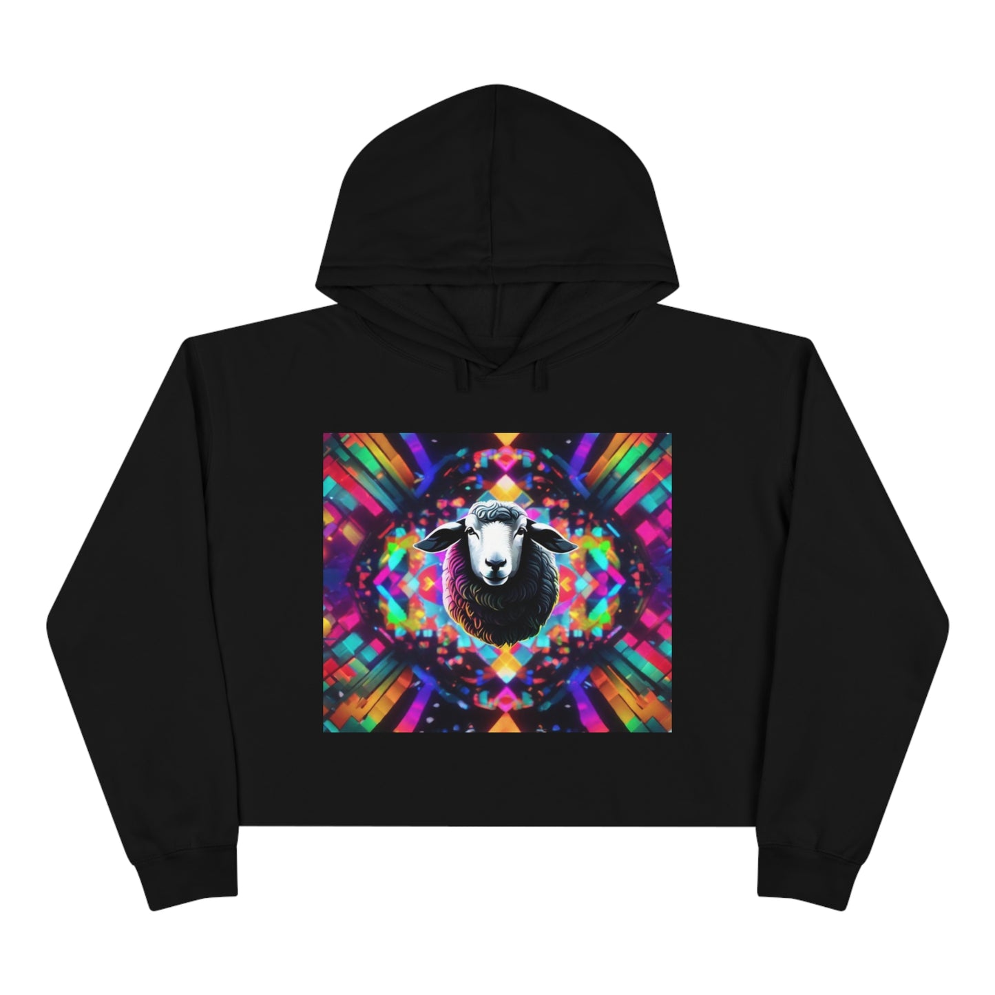 Women's "Black Sheep of the Family" Crop Hoodie