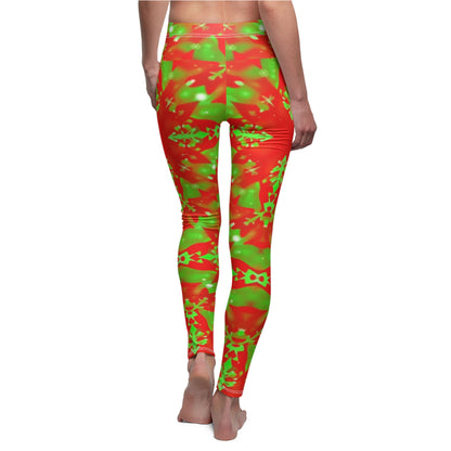 Festive Holiday Patterned Leggings for Women