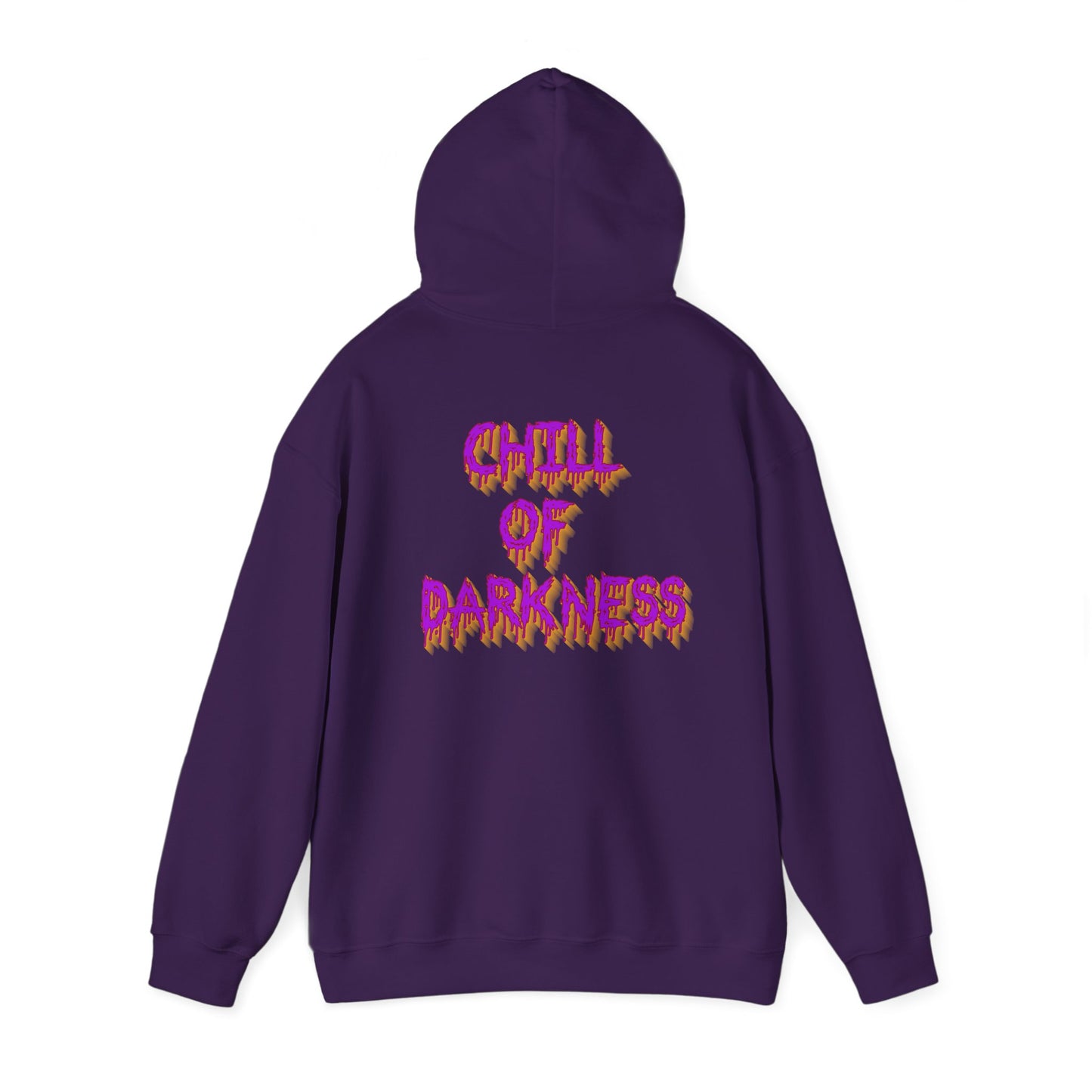 Chill of Darkness Hoodie - Unisex Heavy Blend™ Sweatshirt with Demon Design