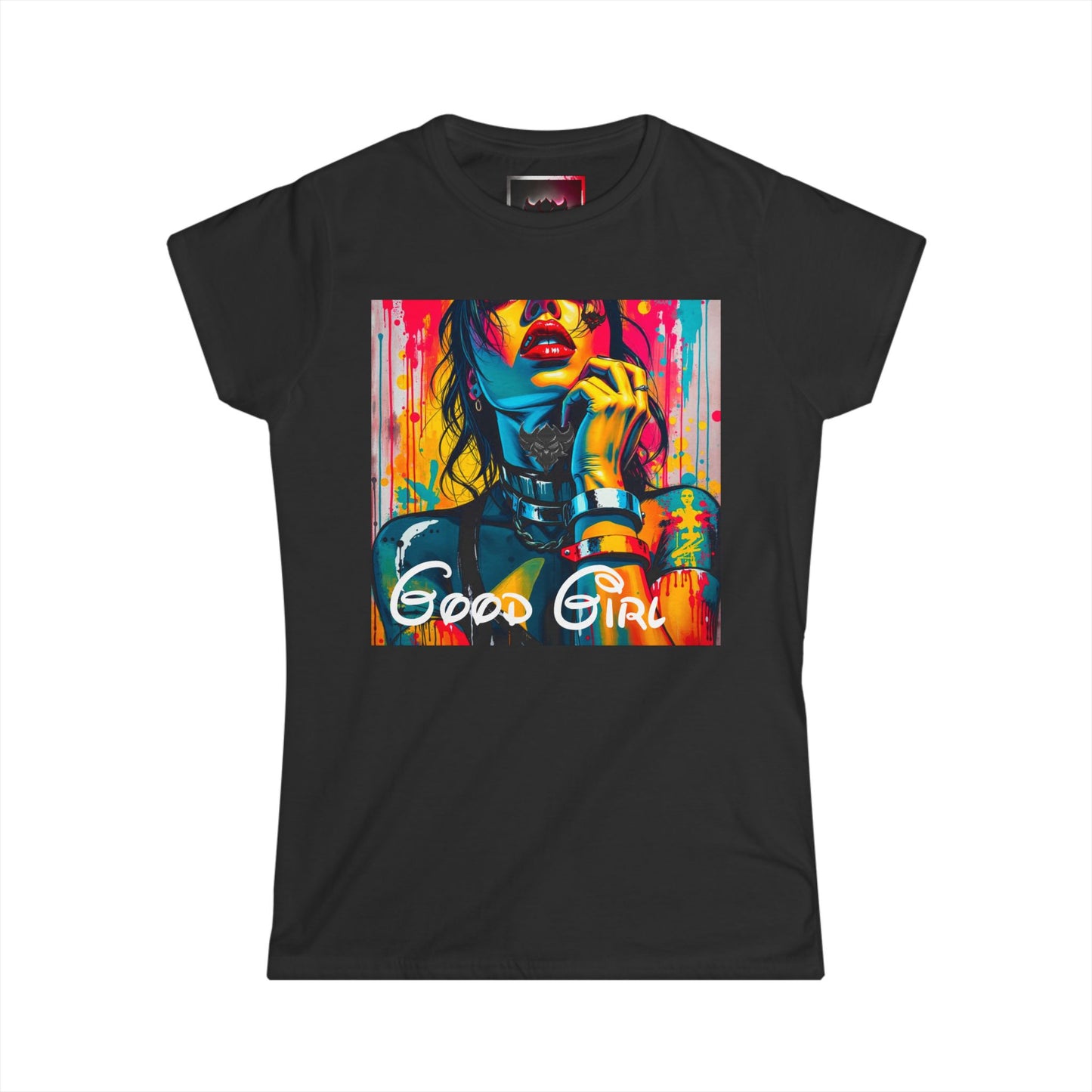 "Good Girl" Women's Graphic Tee - Stylish and Vibrant Art Shirt