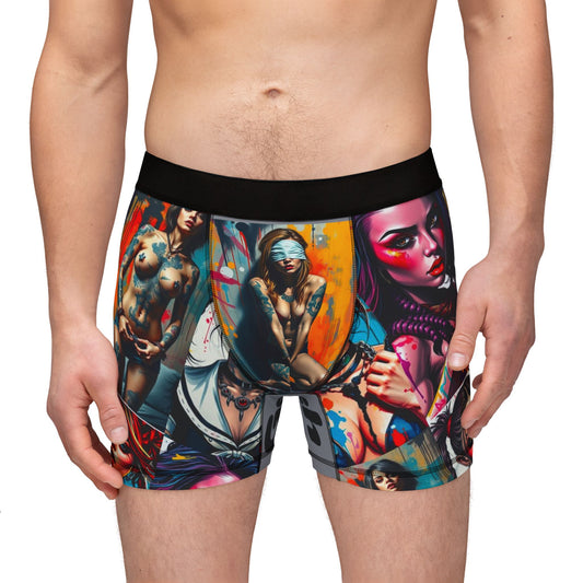 Bold Art Men's Boxers -"Fetish" Colorful Graphic Design for Comfortable Style