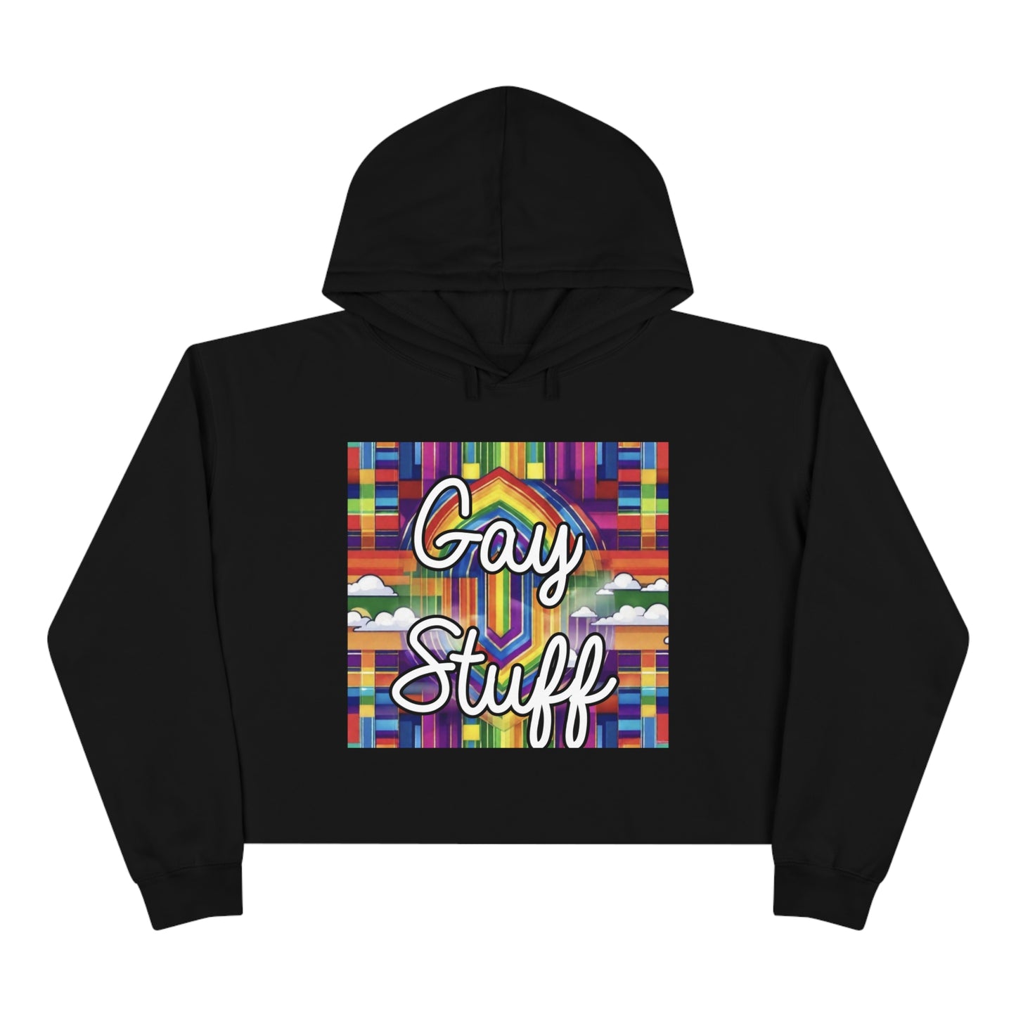 Women's "Gay Stuff" Crop Hoodie