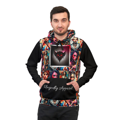 "Fetish" Vibrant Art Print Athletic Hoodie - Expressive and Stylish Wear