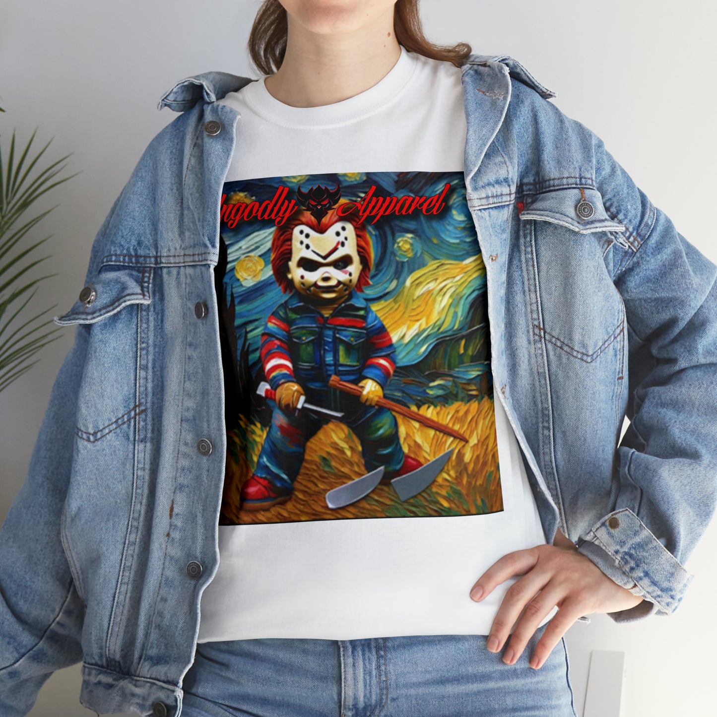 "Chucky/Jason Starry Night" T-Shirt