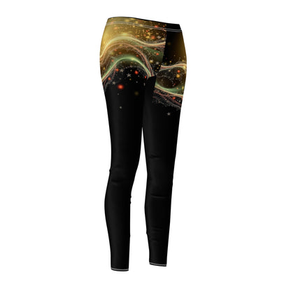 Sparkling Christmas Vibes Women's Casual Leggings - Stylish Comfort for Everyday Wear