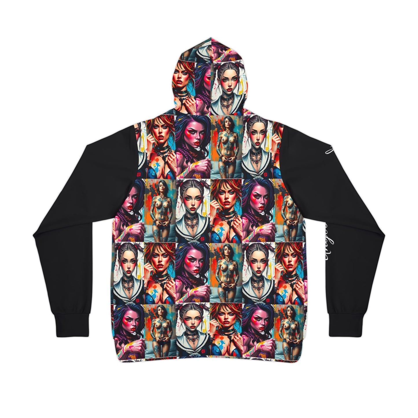 "Fetish" Vibrant Art Print Athletic Hoodie - Expressive and Stylish Wear