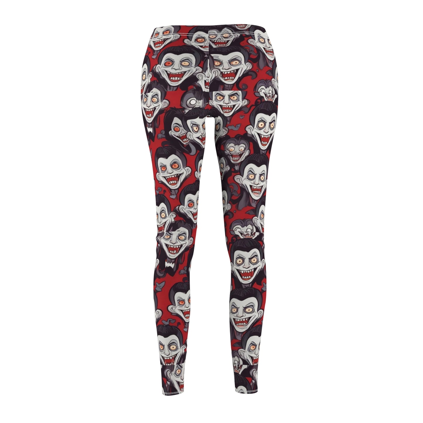 Women's Halloween Vampire Print Leggings - Fun & Spooky Activewear