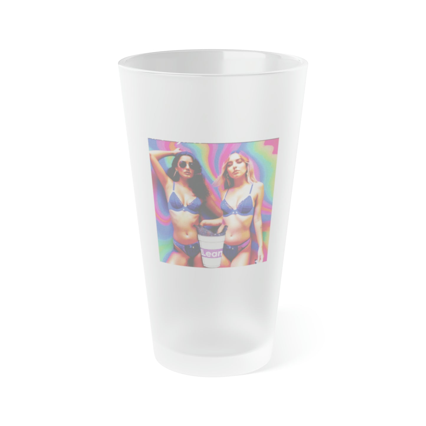 2 Girls, 1 Cup-Frosted Pint Glass, 16oz