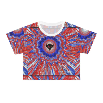 Women's "4th of July Tie Dye" Crop Tee