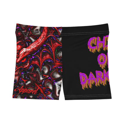 Women's Dragon Print Shorts - Chill of Darkness & Fall of Madness Designs
