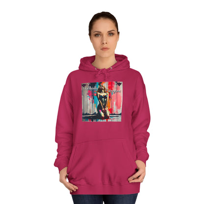 "Obediently Outrageous" Artistic Unisex College Hoodie - Unique Urban Design