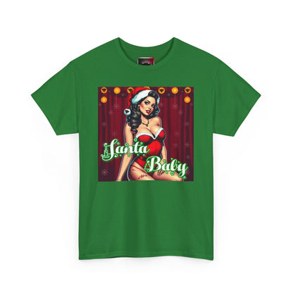 Santa Baby Unisex Heavy Cotton T-Shirt | Festive Holiday Shirt