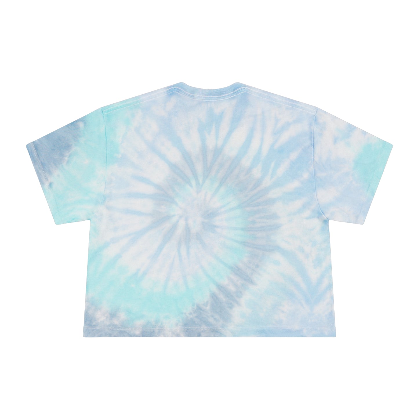 Women's "Semi-Colon/Don't Give Up" Tie-Dye Crop T-Shirt