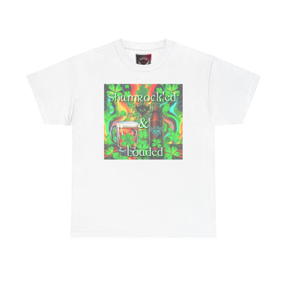 "Shamrocked & Loaded" Unisex Heavy Cotton Tee - Perfect for St. Patrick's Day Celebrations