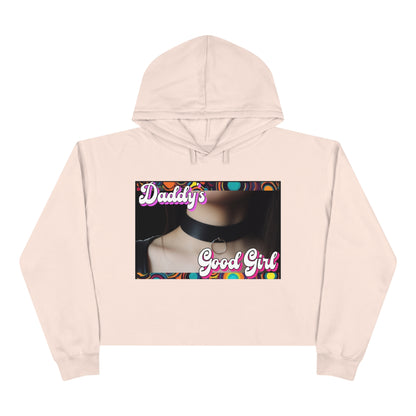 Women's "Daddy's Good Girl" Crop Hoodie