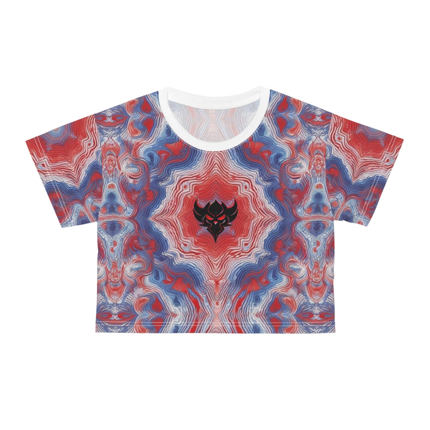 Women's "Red, White, and Blue" Crop Tee