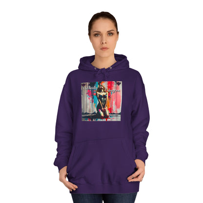 "Obediently Outrageous" Artistic Unisex College Hoodie - Unique Urban Design