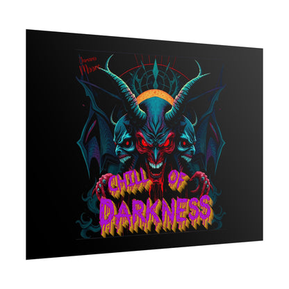 Chill of Darkness Poster - Edgy Wall Art for Halloween & Gothic Decor