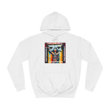 Unisex College Hoodie - 'Untameable' Graphic Design for Trendy Comfort