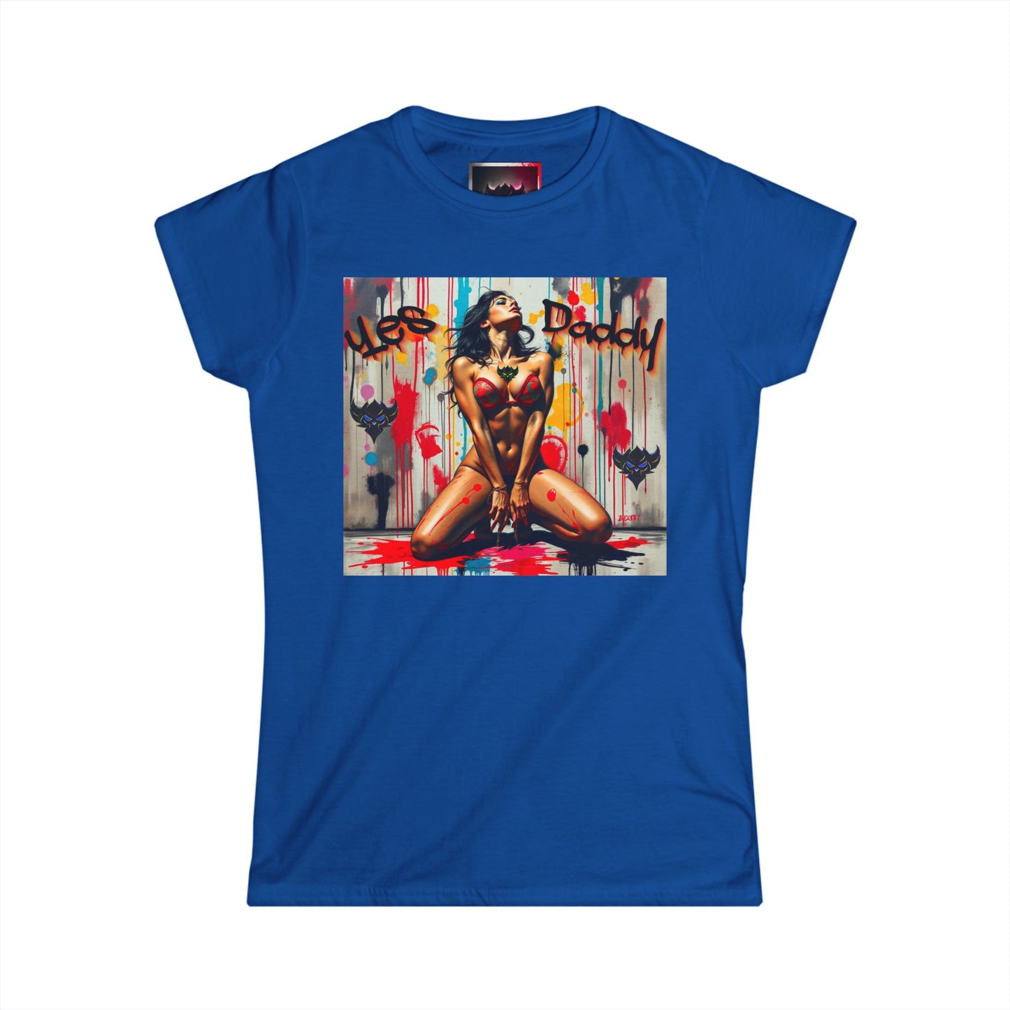 Women's Softstyle Tee - Bold Graphic Art 'Yes Daddy'