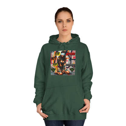 "Submissive Not Substandard" Artistic Unisex College Hoodie - Unique Street Style Design