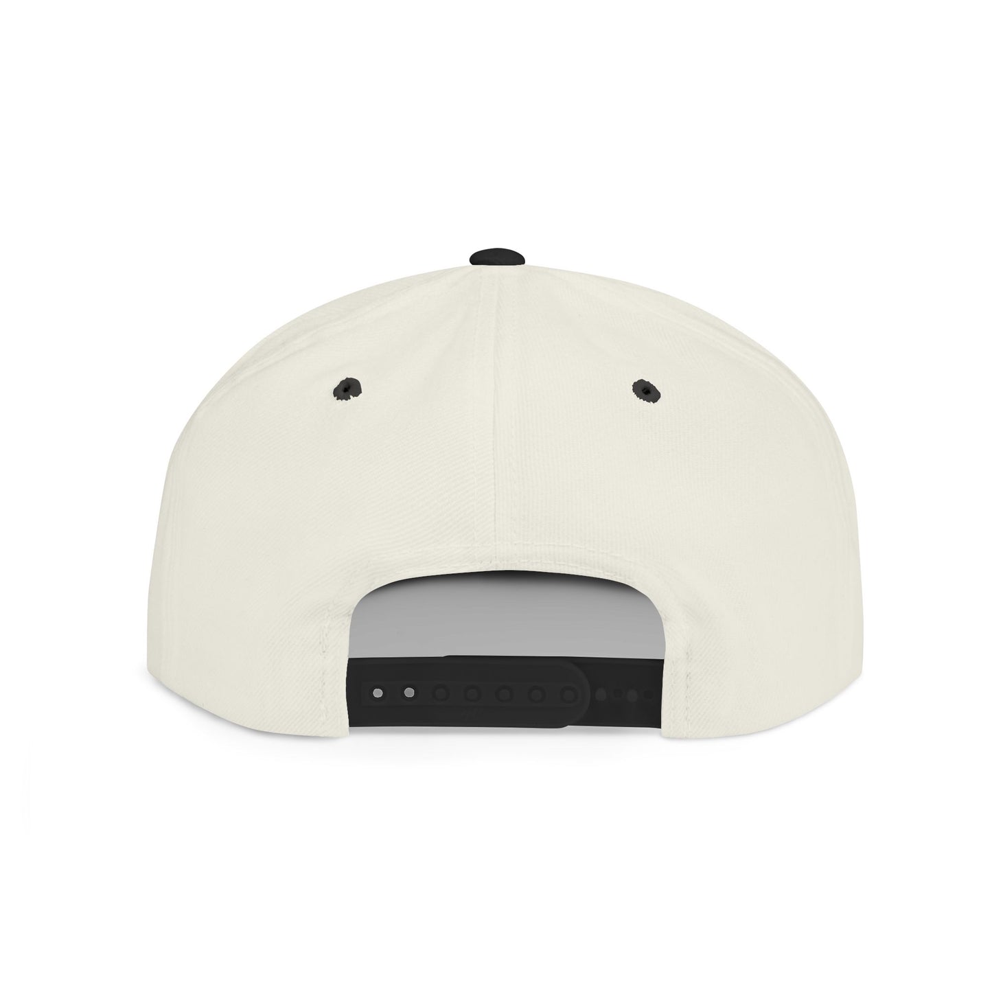 White Flat Bill Snapback Hat - 'I'm Fine/Save Me' Casual Cap