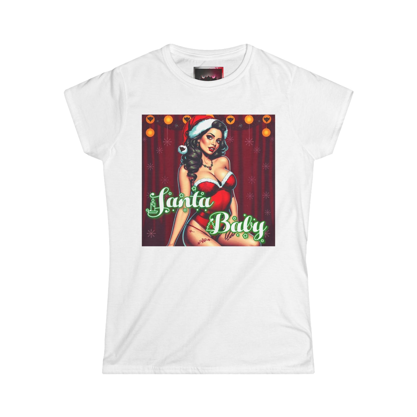 Santa Baby Women's Softstyle Tee – Fun Holiday Graphic T-Shirt for Christmas Celebrations