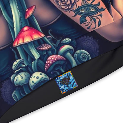Vibrant "Bitches and Boomers" Tattoo-Inspired Athletic Hoodie - Artful Design for Trendsetters & Festival Lovers