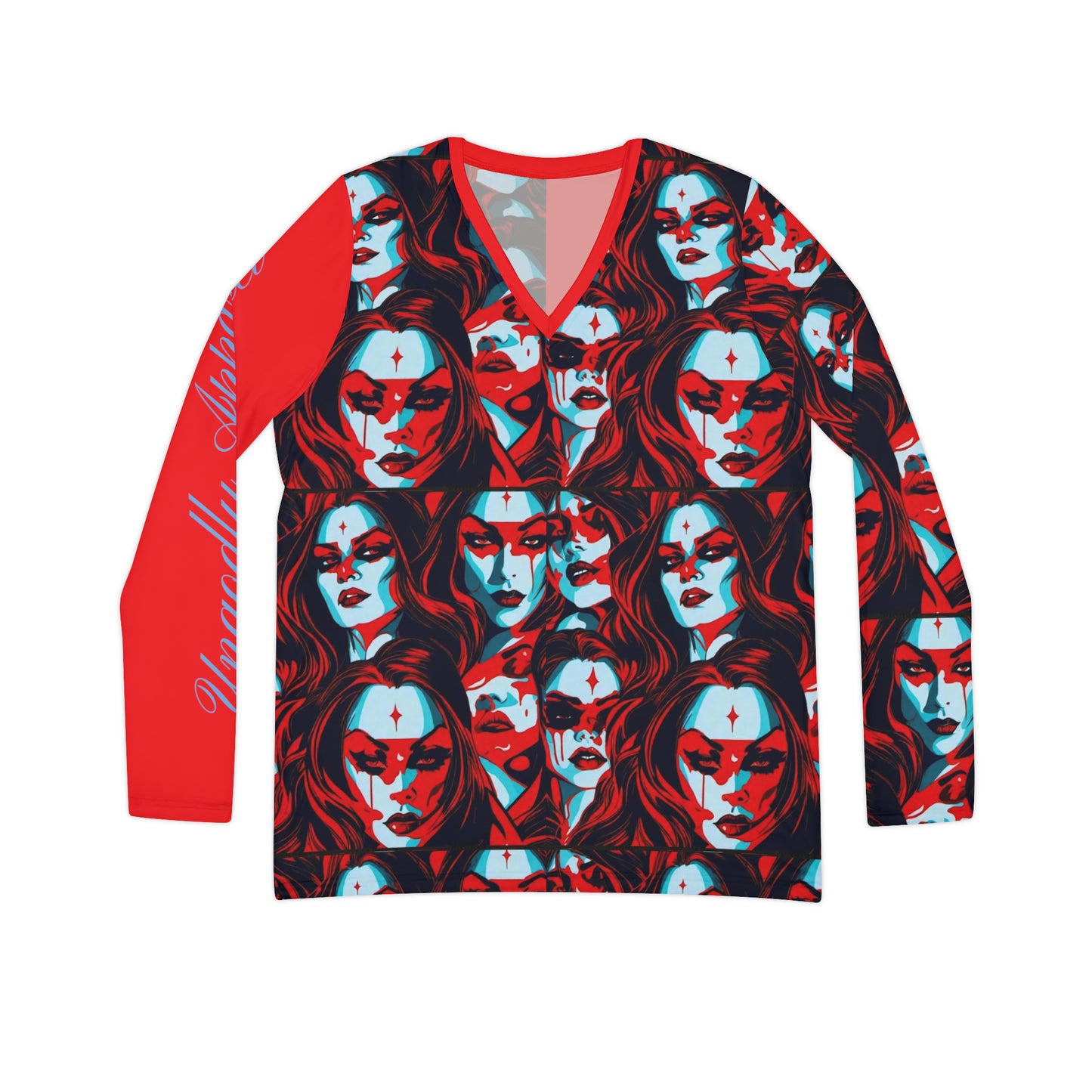 Women's "Vampire" Long Sleeve V-neck Shirt