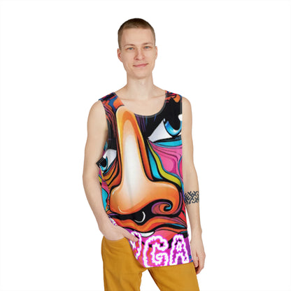 Colorful "Booger Sugar" Graphic Men’s Tank Top - Perfect for Festivals & Summer Vibes