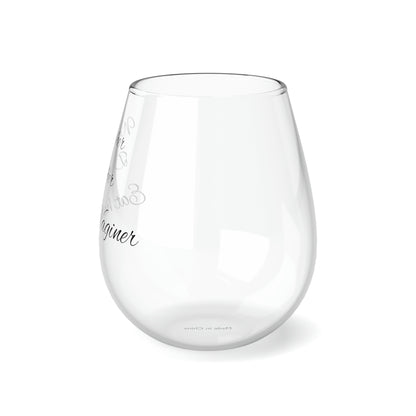 Wine Her. Dine Her. Eat Her Vaginer-Stemless Wine Glass, 11.75oz