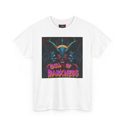 Embroidered Heavy Cotton T-Shirt - "Chill of Darkness" Monster Graphic