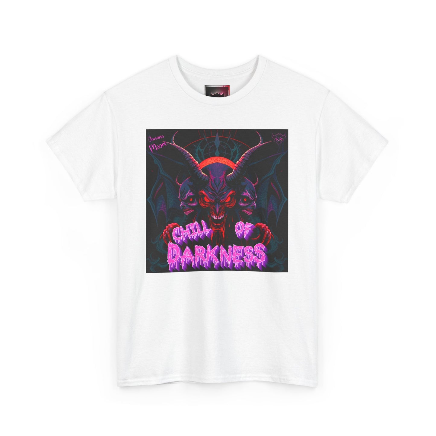 'Chill of Darkness' Graphic Unisex Heavy Cotton T-Shirt