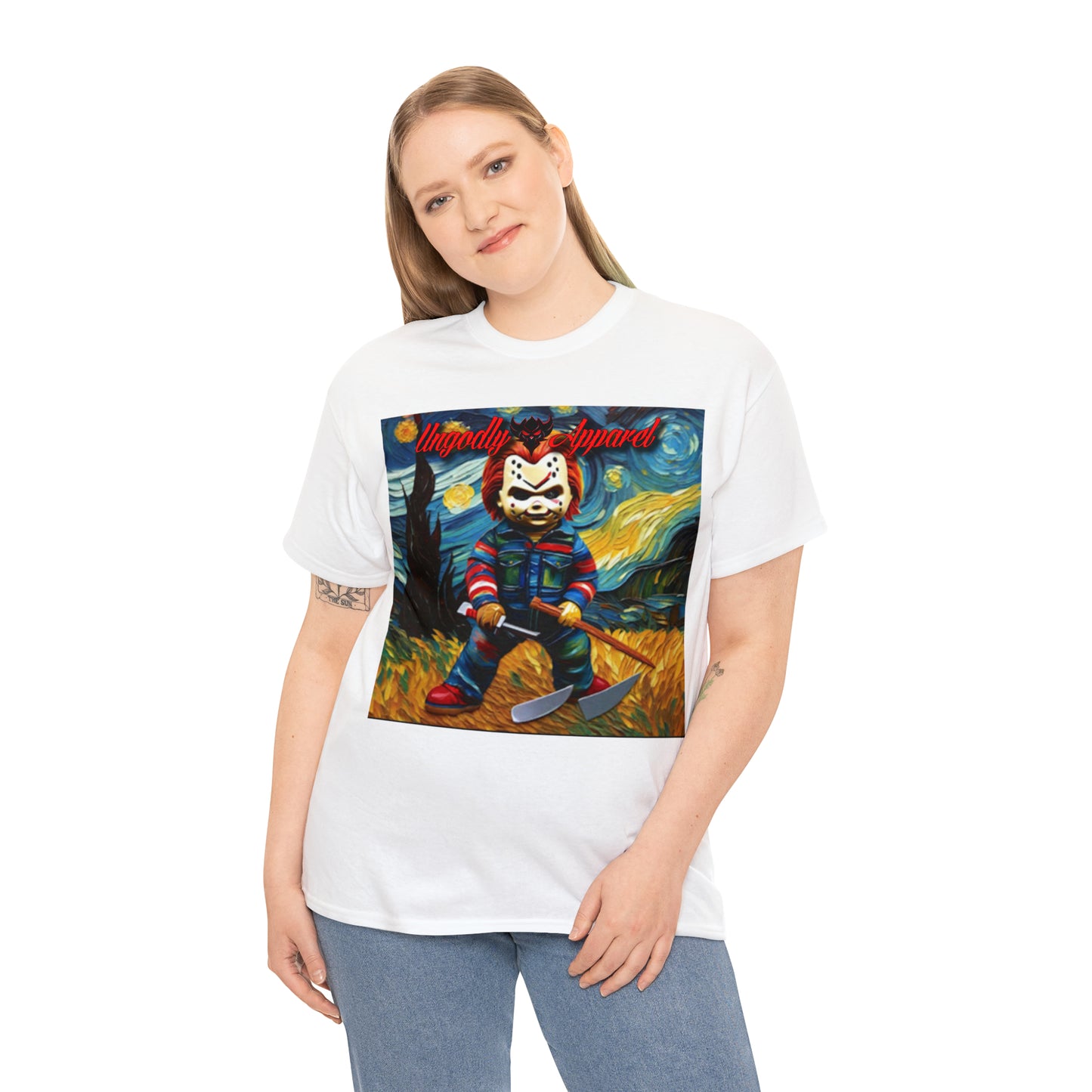 "Chucky/Jason Starry Night" T-Shirt