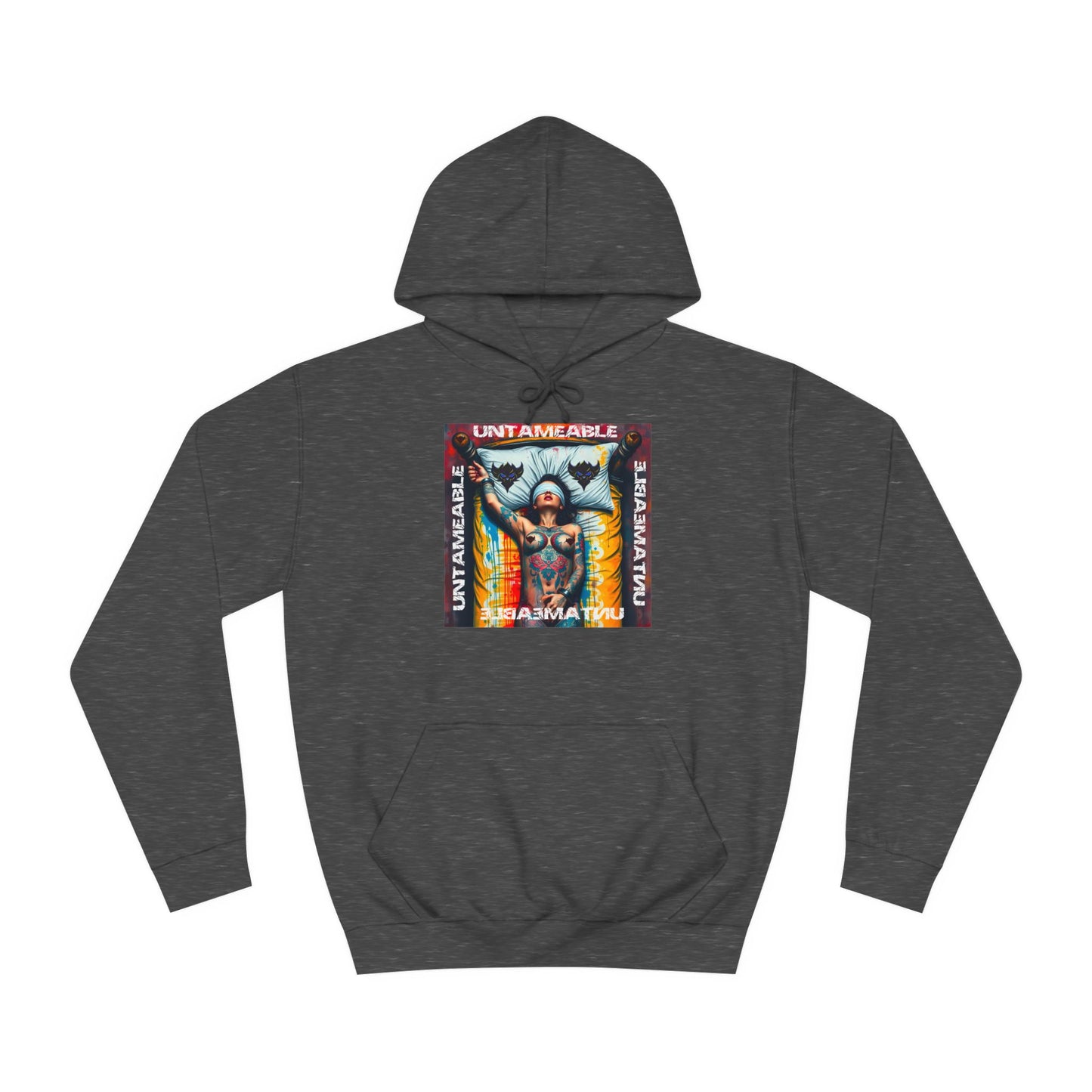 Unisex College Hoodie - 'Untameable' Graphic Design for Trendy Comfort