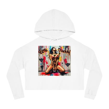 Bold Women’s Cropped Hooded Sweatshirt - "Yes Daddy" Design