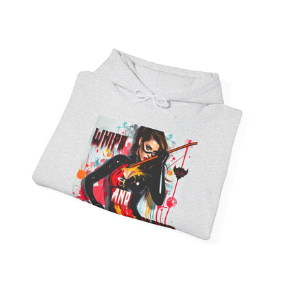 "Whips and Chains" Fierce Art Unisex Heavy Blend™ Hooded Sweatshirt - White