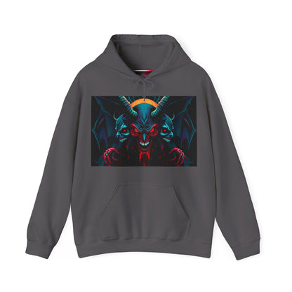 Chill of Darkness Hoodie - Unisex Heavy Blend™ Sweatshirt with Demon Design