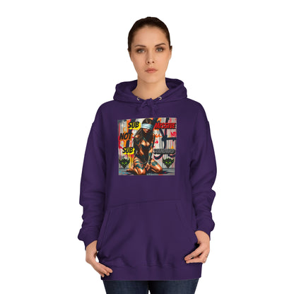 "Submissive Not Substandard" Artistic Unisex College Hoodie - Unique Street Style Design