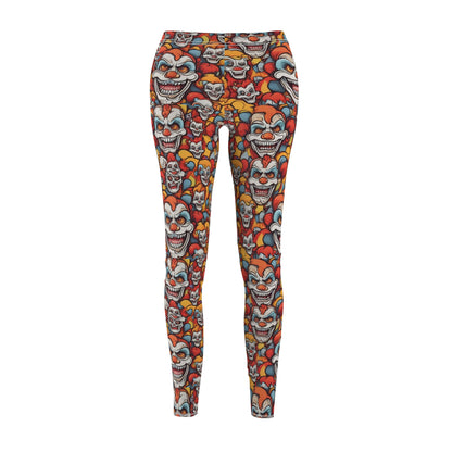 Funky Clown Print Casual Leggings for Women - Trendy Everyday Wear